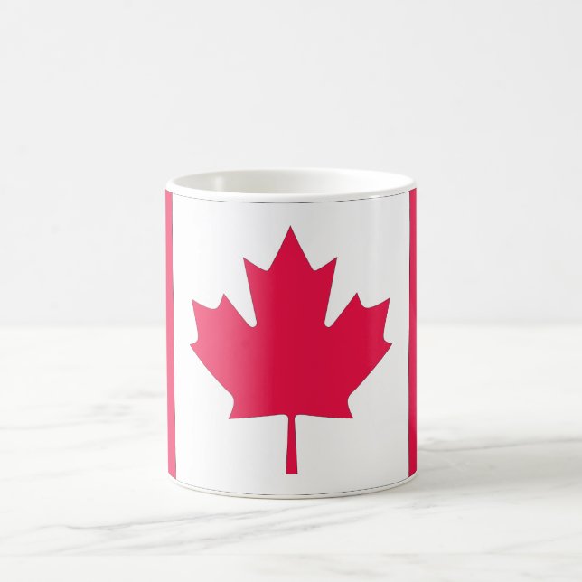 Canadian maple leaf classic flag coffee mug (Center)