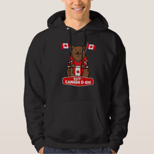 Canadian Maple Leaf Flag  Happy Canada Day D Eh Hoodie