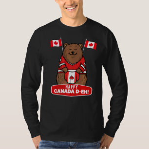 Canadian Maple Leaf Flag Happy Canada Day D Eh T-Shirt