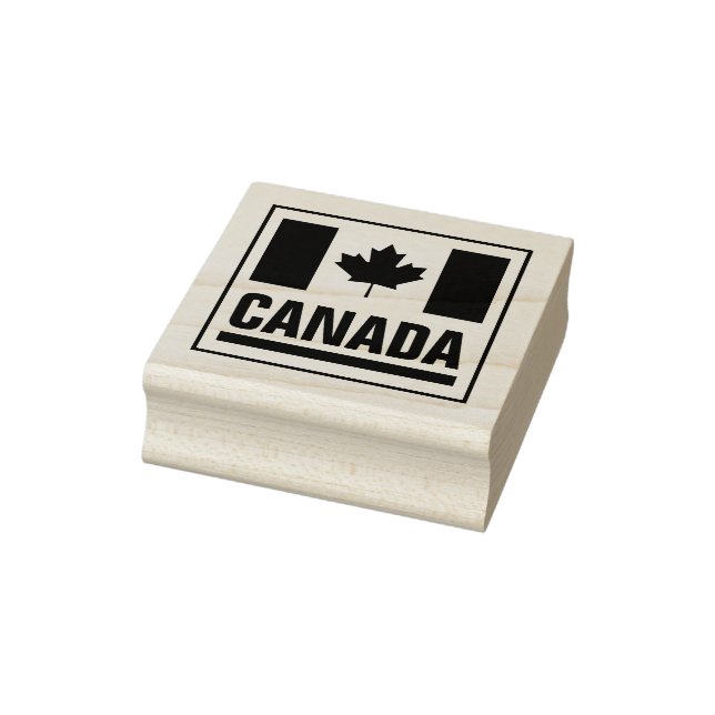 Canadian maple leaf flag of Canada custom Rubber Stamp (Stamp)
