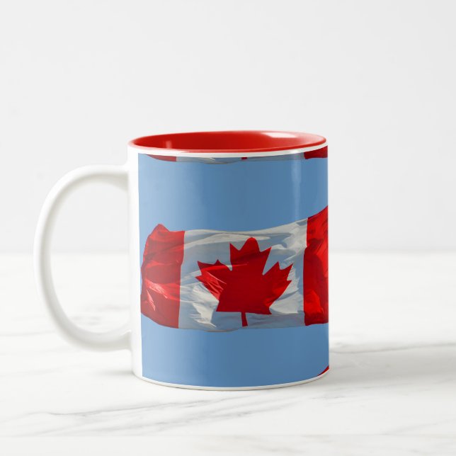 Canadian Maple Leaf Flag Patriotic Mug (Left)