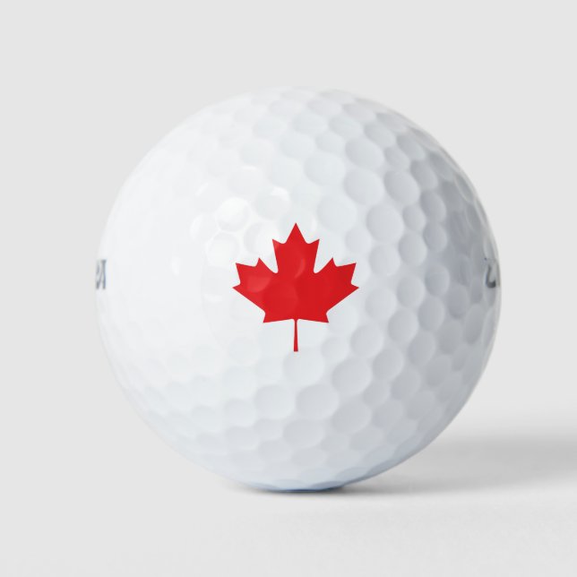 Canadian Maple Leaf Golf Balls (Front)