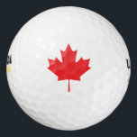 Canadian Maple Leaf Golf Balls<br><div class="desc">Canadian Maple Leaf</div>