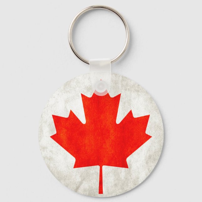 Canadian Maple Leaf Keychain (Front)