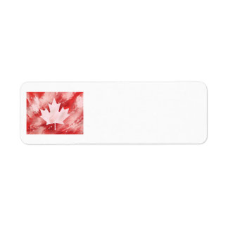Canadian Maple Leaf Label
