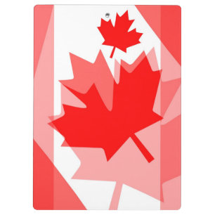 Canadian Maple Leaf Layered Style CANADA Clipboard