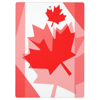 Canadian Maple Leaf Layered Style CANADA Clipboard