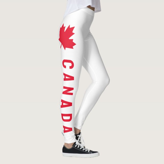 Canadian Maple Leaf Leggings (Right)