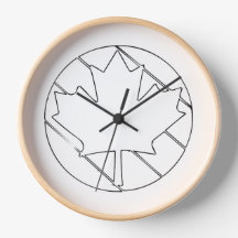 Canadian Maple Leaf line drawing illustration