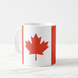 Canadian Maple Leaf Map Coffee Mug