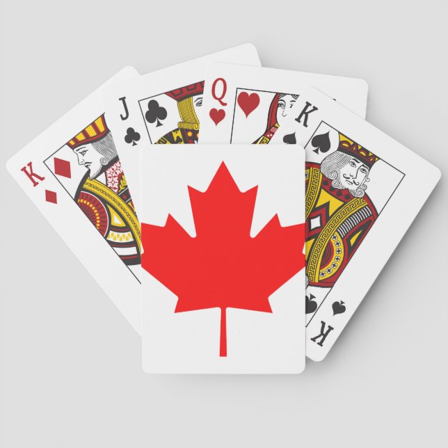 Canadian Maple Leaf Playing Cards (Back)