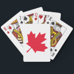 Canadian Maple Leaf Playing Cards<br><div class="desc">Symbol of Canada,  the Canadian maple leaf.</div>