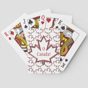 Canadian Maple Leaf Playing Cards
