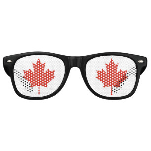 Canadian Maple Leaf Retro Sunglasses