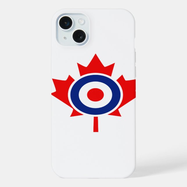 Canadian Maple Leaf Roundel Graphic iPhone Case (Back)