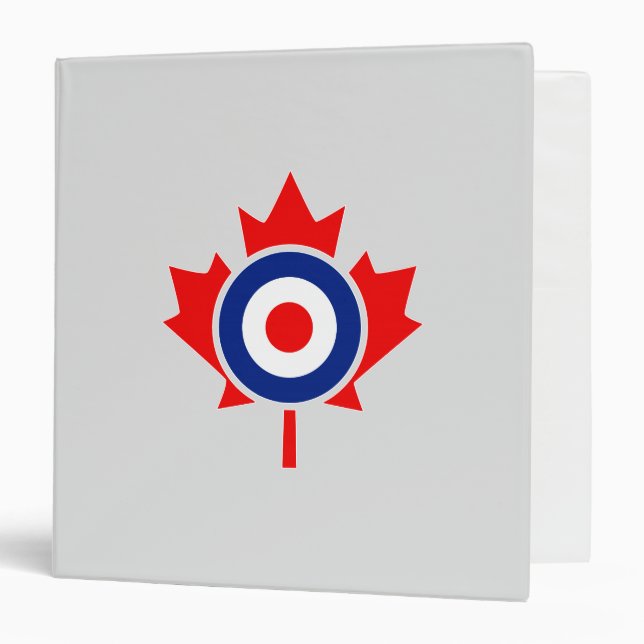 Canadian Maple Leaf Roundel Mod Badge Binder (Front/Inside)