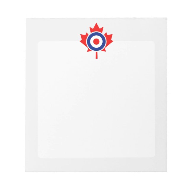 Canadian Maple Leaf Roundel Mod CANADA Notepad (Front)