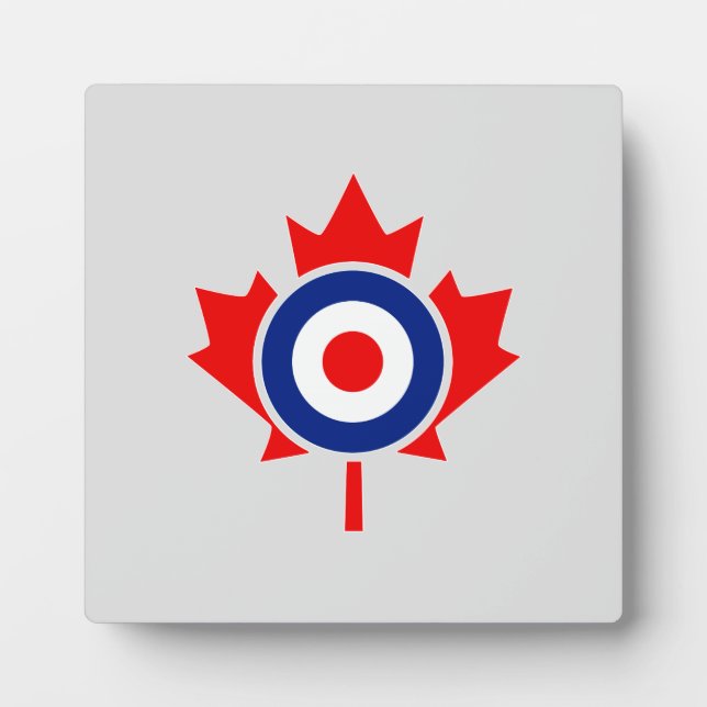 Canadian Maple Leaf Roundel Mod CANADA Plaque (Front)