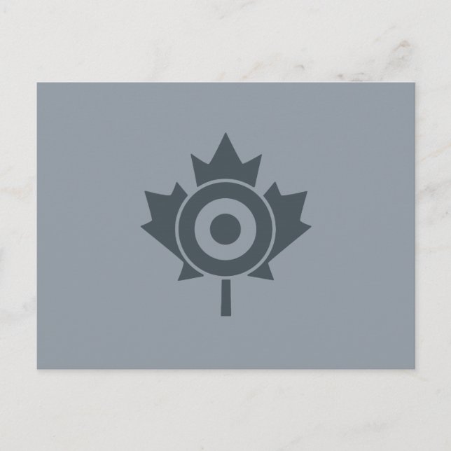 Canadian Maple Leaf Roundel Mod CANADA Postcard (Front)