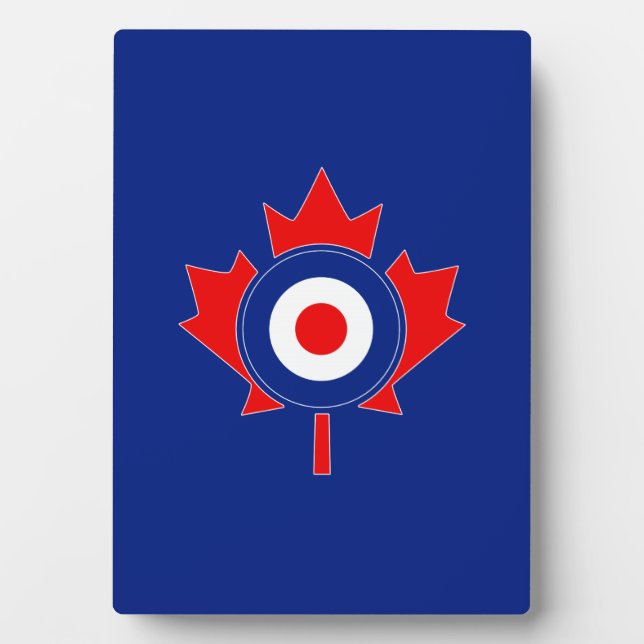 Canadian Maple Leaf Roundel Mod Plaque (Front)