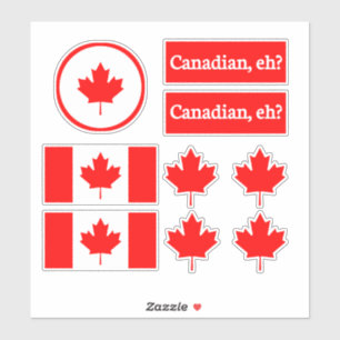 Canadian Maple Leaf Sticker Pack,,canadian,canada