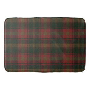 Canadian Maple Leaf Tartan Bath Mat