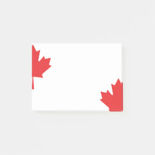 Canadian Maple Red Leaf Notebook – Canada Themed  Post-it Notes