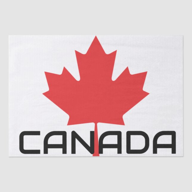canadian maple red leaf tissue paper (Front)