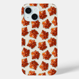 Canadian Maple Syrup Candy Pattern iPhone 15 Case