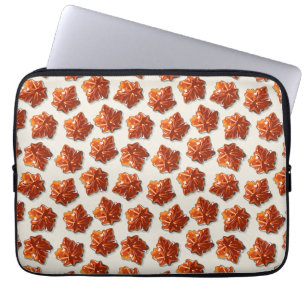 Canadian Maple Syrup Candy Pattern Laptop Sleeve