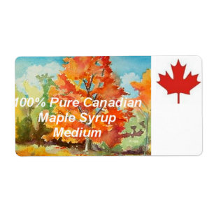 Canadian Maple Syrup Label