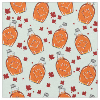Canadian Maple Syrup Pattern Fabric