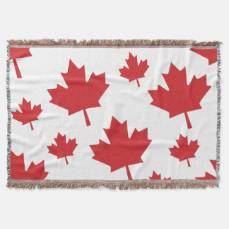 Canadian Maples Throw Blanket