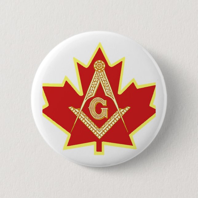 CANADIAN MASON 2 INCH ROUND BUTTON (Front)