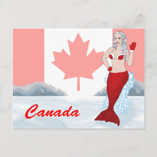 Canadian mermaid postcard