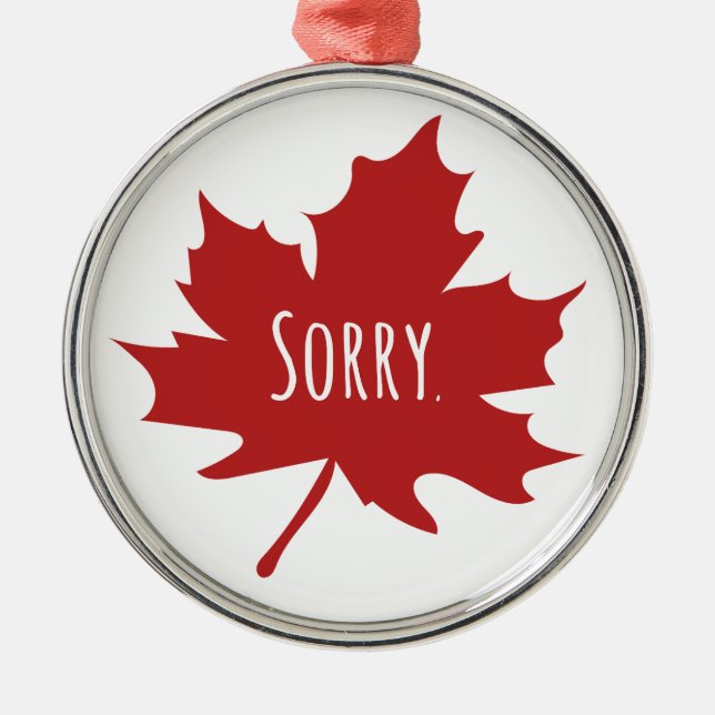 Canadian Metal Ornament (Front)