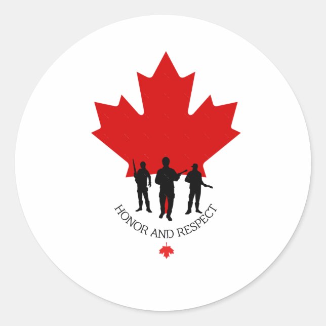 Canadian Military Veteran Sticker  (Front)