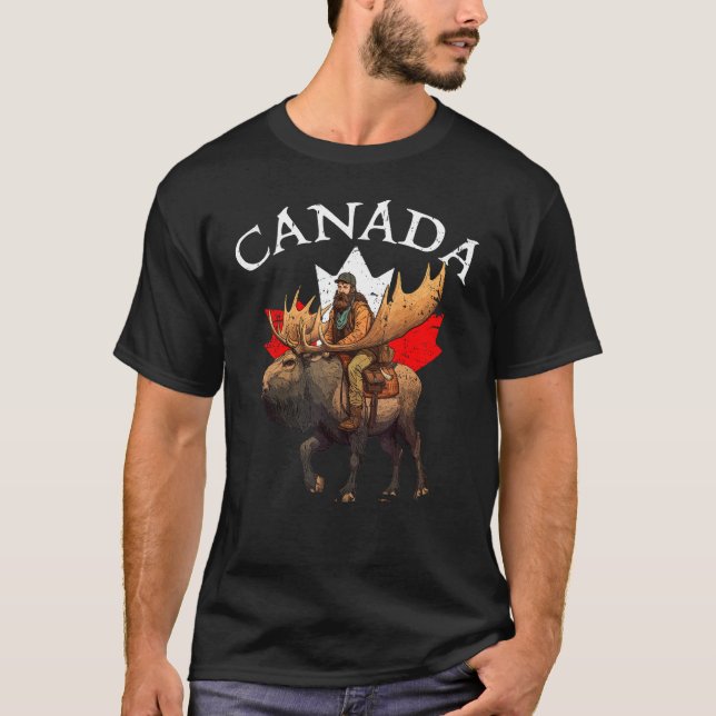 Canadian Moose Canada Souvenir Canada T-Shirt (Front)