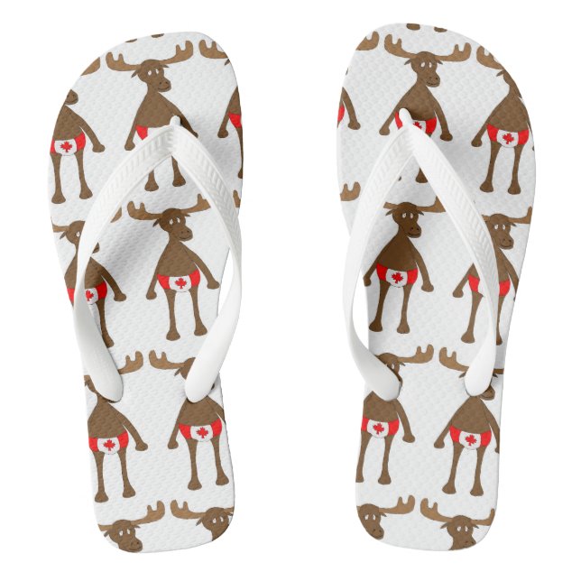 Canadian Moose Flip Flops (Footbed)