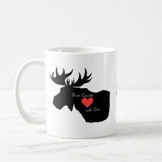 Canadian Moose from Canada with Love Custom name