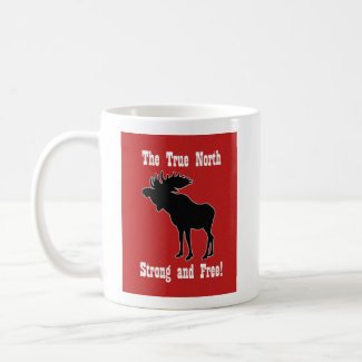 Canadian Moose Graphic Mug For Him Red Moose Mug