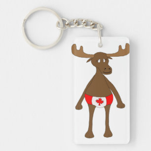Canadian Moose Keychain