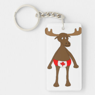 Canadian Moose Keychain