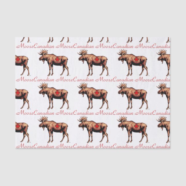 Canadian Moose Tissue Paper (Front)