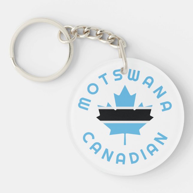 Canadian Motswana  Roots Keychain (Front)
