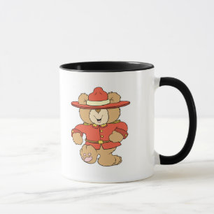 Canadian Mountie Bear Mug