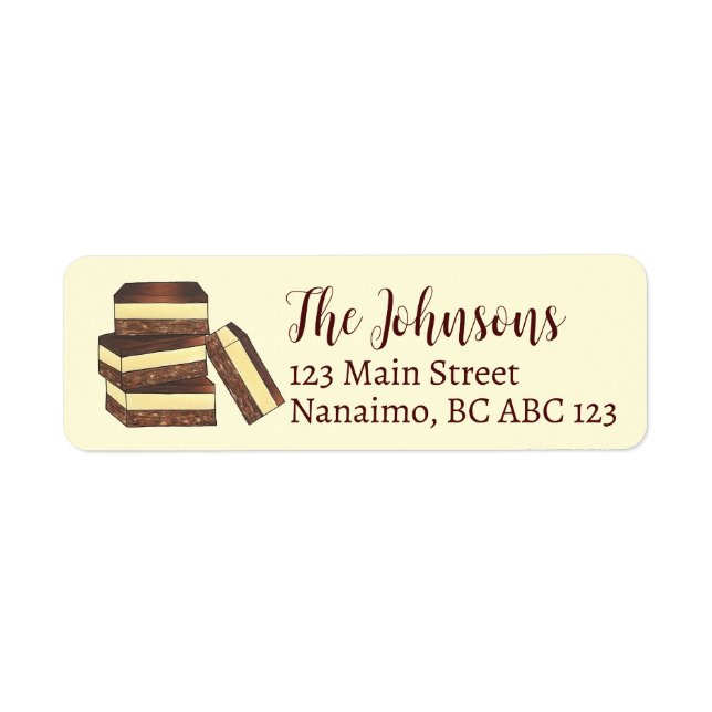 Canadian Nanaimo Bar BC Canada Boulangerie Dessert (Devant)