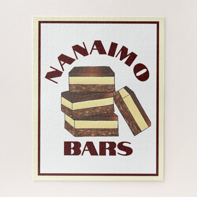 Canadian Nanaimo Bars Canada British Columbia Food Jigsaw Puzzle (Vertical)