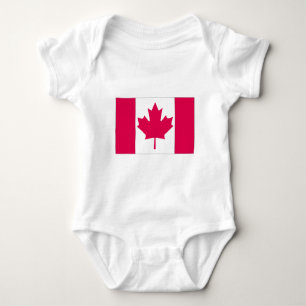 Canadian National Flag Baby Bodysuit