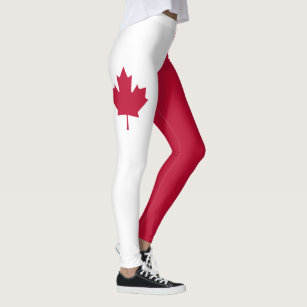 Canadian national flag leggings